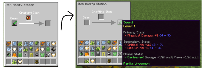 Мод Mine and Slash для майнкрафт 1.20.1, 1.16.5, 1.15.2, 1.14.4, 1.12.2