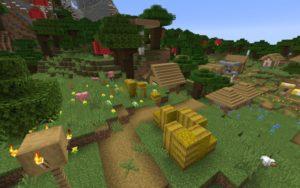 Деревня со спавнером и заброшенной шахтой 1.15.2, 1.14.4