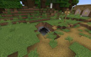 Деревня со спавнером и заброшенной шахтой 1.15.2, 1.14.4