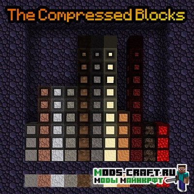 Мод The Compressed Blocks 1.16.5, 1.15.2, 1.12.2