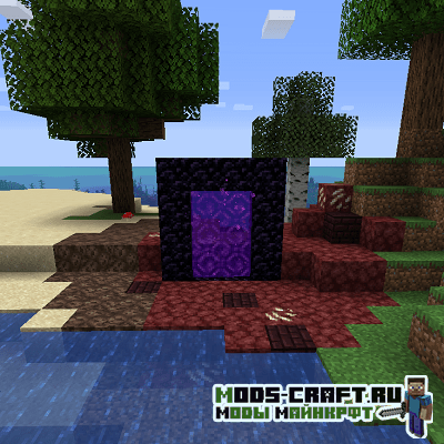 Мод Nether Portal Spread для майнкрафт 1.15.2, 1.14.4, 1.12.2