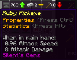 Мод Equipment Tooltips для майнкрафт 1.15.2, 1.14.4, 1.12.2