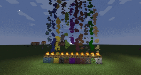Мод Colorful Campfire Smoke для майнкрафт 1.16, 1.15.1, 1.14.4 1 Мод Colorful Campfire Smoke для майнкрафт 1.16, 1.15.1, 1.14.4