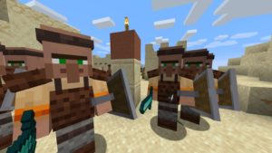 Мод Guard Villagers 1.20.4, 1.19.4, 1.18.2, 1.17.1, 1.16.5, 1.15.2 (защитники деревни)