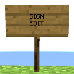Мод SignEdit для майнкрафт 1.16.1, 1.12.2