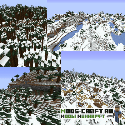 Мод Polarizing Biomes для майнкрафт 1.16.5, 1.14.4 Мод Polarizing Biomes для майнкрафт 1.16.5, 1.14.4