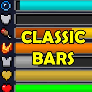 Мод Classic Bars для майнкрафт 1.20.1, 1.19.2, 1.18.2, 1.16.3, 1.15.2, 1.14.4, 1.12.2
