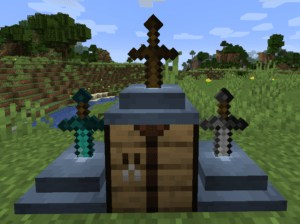 Мод Sword Displays для майнкрафт 1.15.2