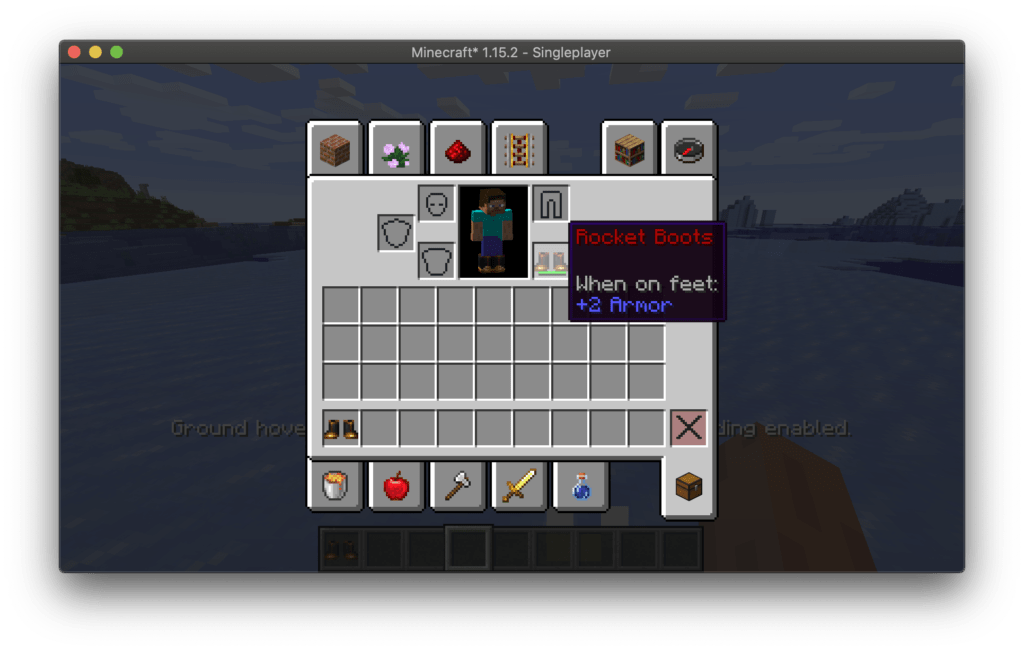 Мод Rocket Boots для майнкрафт 1.15.2, 1.14.4, 1.12.2