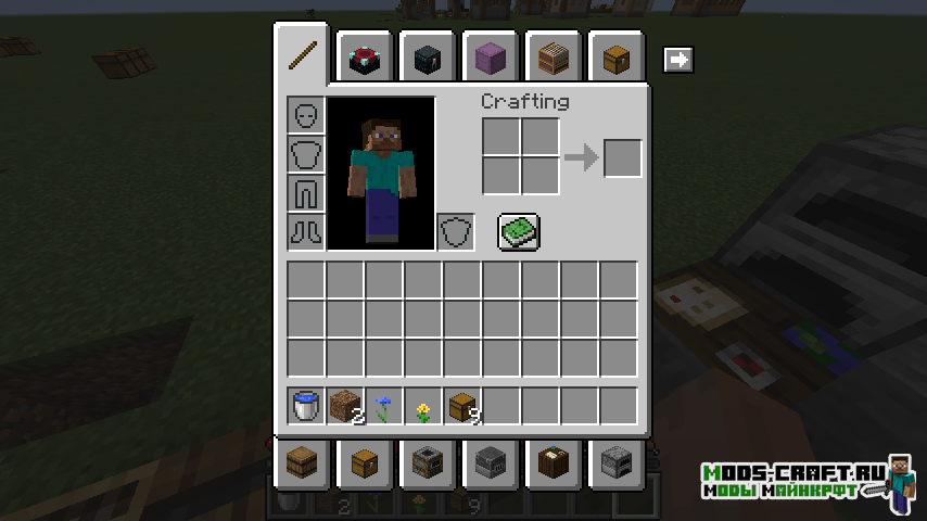 Мод Inventory Tabs для майнкрафт 1.16.2