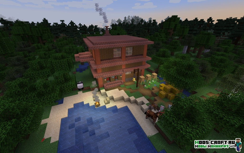 Красивый дом для выживания 1.16.x