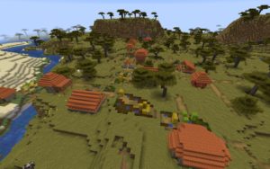 Пирамида, четыре деревни и аванпост 1.16.x, 1.15.2 Пирамида, четыре деревни и аванпост 1.16.x, 1.15.2