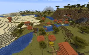 Пирамида, четыре деревни и аванпост 1.16.x, 1.15.2 Пирамида, четыре деревни и аванпост 1.16.x, 1.15.2