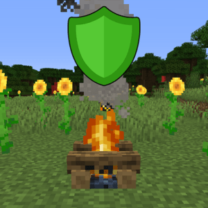 Мод No Hostiles Around Campfire для майнкрафт 1.16.3, 1.15.2, 1.14.4