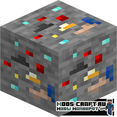 Мод на руду удачи - Lucky Ore для майнкрафт 1.16.3, 1.15.2