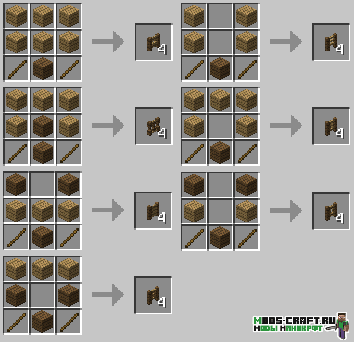 Мод Customfence для майнкрафт 1.12.2 1 Мод Customfence для майнкрафт 1.12.2
