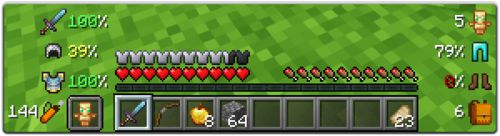 Мод Inventory HUD+ 1.17.1, 1.16.5, 1.15.2, 1.14.4