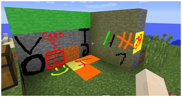 Мод MC Paint для майнкрафт 1.20.1, 1.19.4, 1.18.2, 1.16.5, 1.15.2, 1.14.4, 1.12.2, 1.7.10