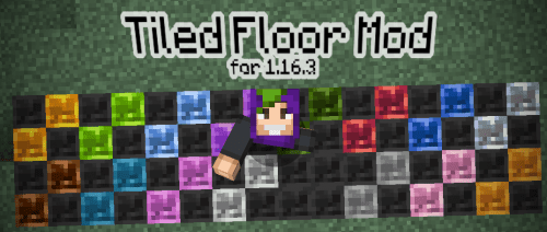 Мод Tiled Floor 1.16.3 (разноцветные плитки)