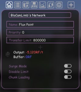 Мод Flux Networks для Майнкрафт 1.16.5, 1.15.2, 1.12.2