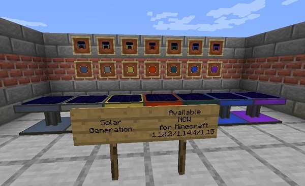Мод Solar Generation 1.16.4, 1.15.2, 1.14.4, 1.12.2 (солнечные панели)