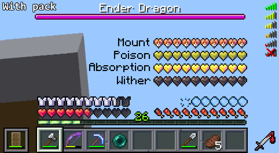 Ресурспак GUI Retextures [16x] 1.16.4, 1.15.2, 1.14.4