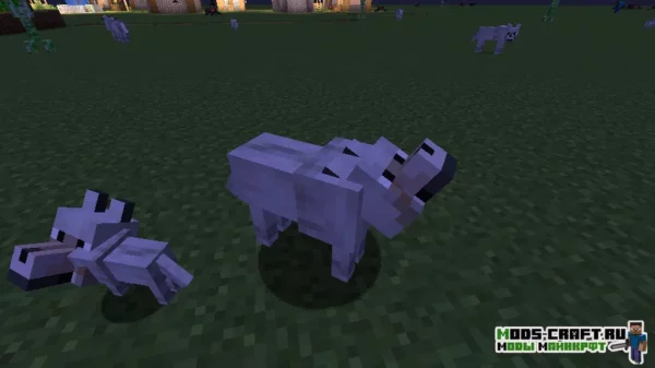 Мод RevampedWolf для майнкрафт 1.21.3, 1.20.6, 1.19.4, 1.16.5