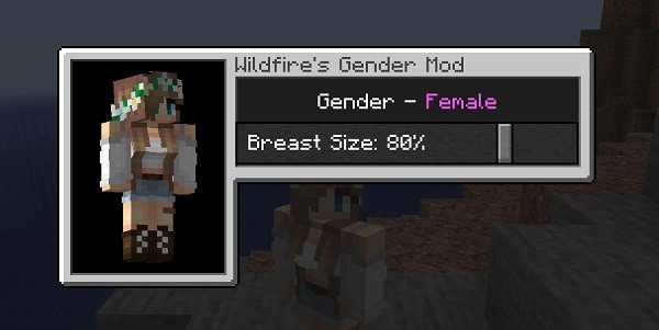Мод Wildfire's Gender 1.16.4 (смена пола в Майнкрафт)