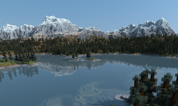 Мод Realistic Mountains для Майнкрафт 1.12.2