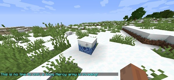 Мод Snow Mercy 1.16.4 (атака снеговиков)