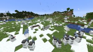 Мод Snow Mercy 1.16.4 (атака снеговиков)