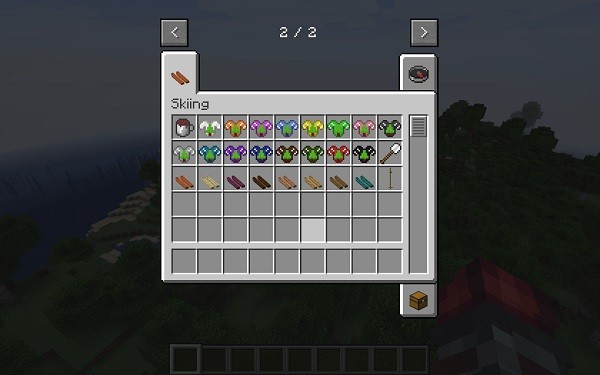Мод Skiing 1.16.5, 1.16.4 (горнолыжное снаряжение)