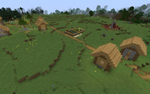 Меса, деревня и разрушенный портал 1.16.5