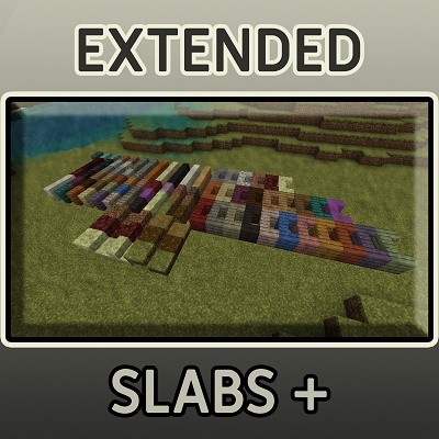 Мод Extended Slabs 1.16.5, 1.15.2 (вертикальные полублоки) Мод Extended Slabs 1.16.5, 1.15.2 (вертикальные полублоки)