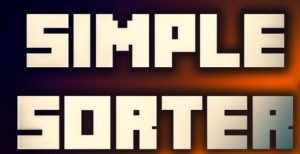 Мод Simple Sorter 1.16.5, 1.15.2, 1.14.4 (простая сортировка)