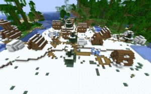 Храм и зимняя деревня 1.16.5, 1.15.2, 1.14.4, 1.12.2