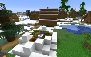 Храм и зимняя деревня 1.16.5, 1.15.2, 1.14.4, 1.12.2