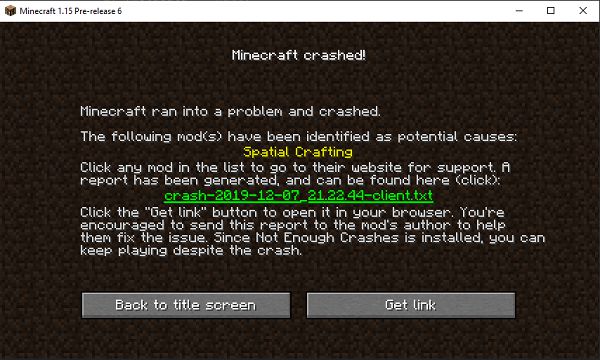 Мод Not Enough Crashes 1.20.2, 1.19.4, 1.18.2, 1.17.1, 1.16.5, 1.15.2, 1.14.4
