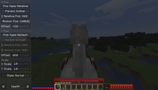 Мод HUDTweaks 1.16.5 (управление интерфейсом)