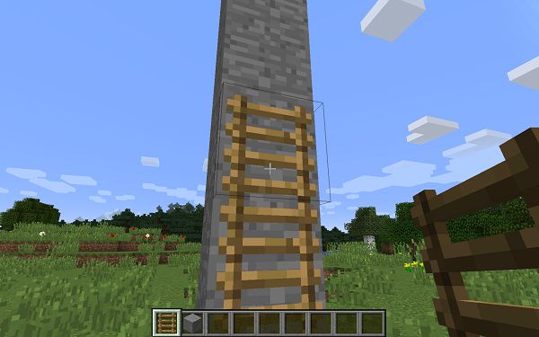 Мод Easy Ladders для Майнкрафт 1.12.2
