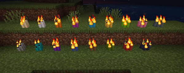 Мод Candle Backport для Майнкрафт 1.16.5