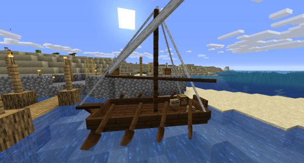 Мод Small Ships для Майнкрафт 1.16.5 4 Мод Small Ships для Майнкрафт 1.16.5