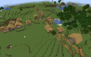 Спавн в деревне на равнине 1.16.5, 1.15.2, 1.12.2