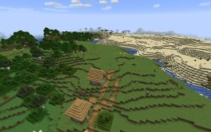 Спавн в деревне на равнине 1.16.5, 1.15.2, 1.12.2