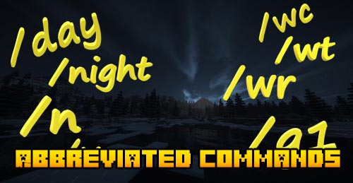 Мод Abbreviated commands 1.12.2