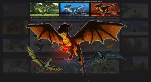 Мод Dragons Survival 1.19.2, 1.18.2, 1.16.5, 1.15.2 (стань драконом)