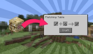 Мод The Fletching Table 1.16.5, 1.15.2 Мод The Fletching Table 1.16.5, 1.15.2