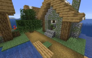 Обычная и зомби-деревня на острове 1.16.5 Обычная и зомби-деревня на острове 1.16.5