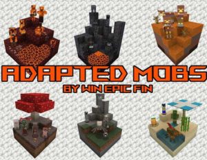 Ресурс-пак Adapted Mobs [16x] 1.17, 1.16.5, 1.15.2, 1.12.2