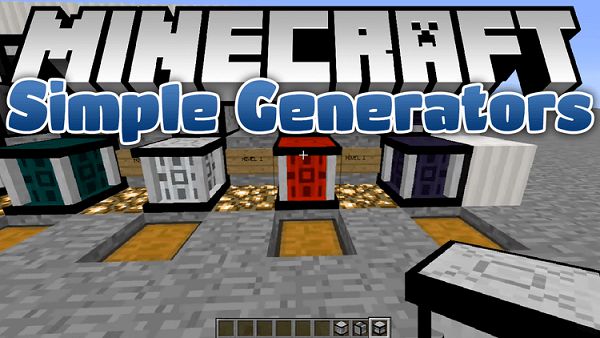 Мод Simple Generators 1.16.5, 1.12.2